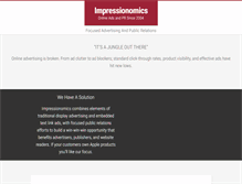 Tablet Screenshot of impressionomics.com